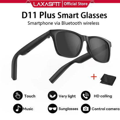 LAXASFIT New Men's Smart Glasses Women's Bluetooth Glasses Voice Call Control Music UV Polarized Sunglasses - AliExpress 44