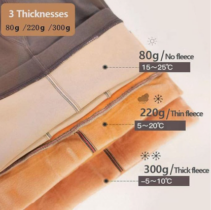 Winter Warm Leggings Women Fleece Lined Tights Insulated Thermal Stockings Sexy Translucent Sock Pants Pantyhose Leggings