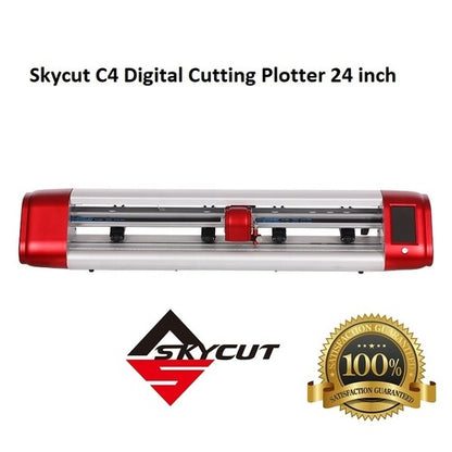 Skycut C24 72cm Plotter Cutting Machine With Camera | 24-Inch High Accuracy Contour Cutting | Mobile Skin Cutting + T-Shirt HTV Vinyl Cutter | A3 A4 Print After Cut | Sticker / Wood / PVC / Metal Cutting Plotter for Craft & Business