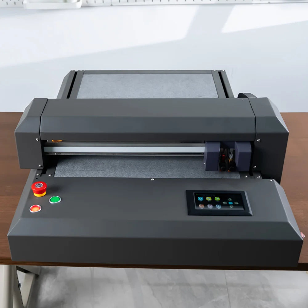 Skycut F3550 Double Head Auto Contour Flatbed Cutting Plotter With Vacuum Adsorbing Built-in Camera for Reflective Film
