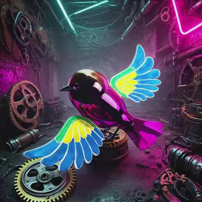 Creative Cute Simulated Flying Bird Car Ornament Home Decor Versatile Scenarios ABS Material Car Interior Decoration